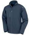 RS900 (R900M) R900X Recycled Three Layer Printable Soft Shell Jacket Navy colour image
